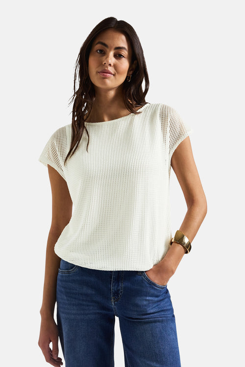 Top uni manches courtes Blanc - STREET ONE