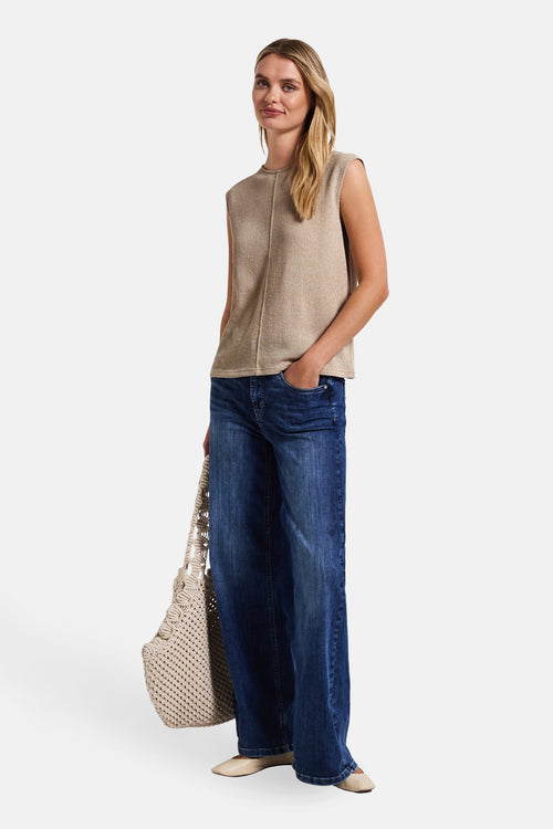 Top (zonder mouwen) Beige - STREET ONE