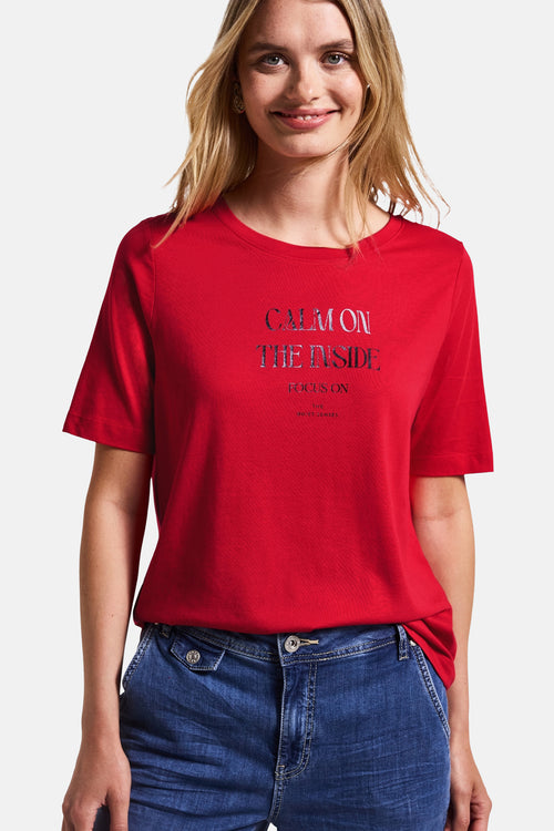 T-shirt (korte mouwen) Rood - STREET ONE