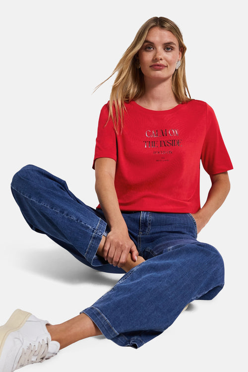 T-shirt (korte mouwen) Rood - STREET ONE