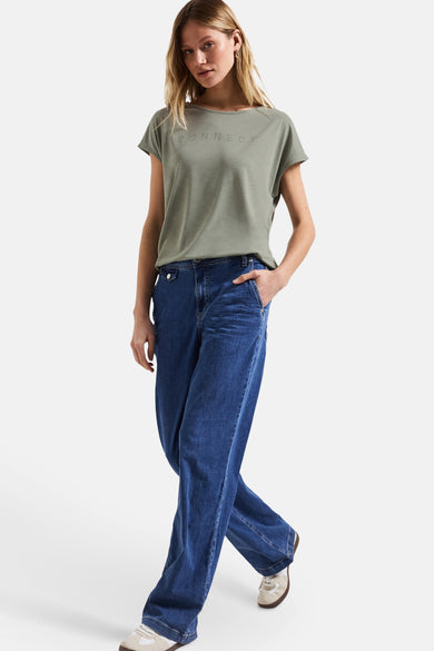 Top (korte mouwen) green - STREET ONE