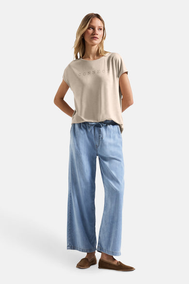 Top (korte mouwen) beige - STREET ONE