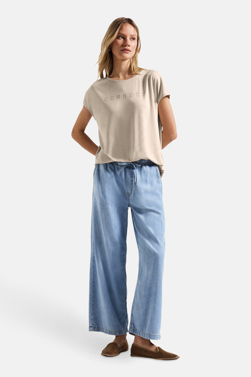 Top (korte mouwen) beige - STREET ONE