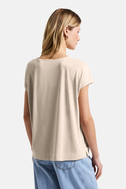 Top (korte mouwen) beige - STREET ONE