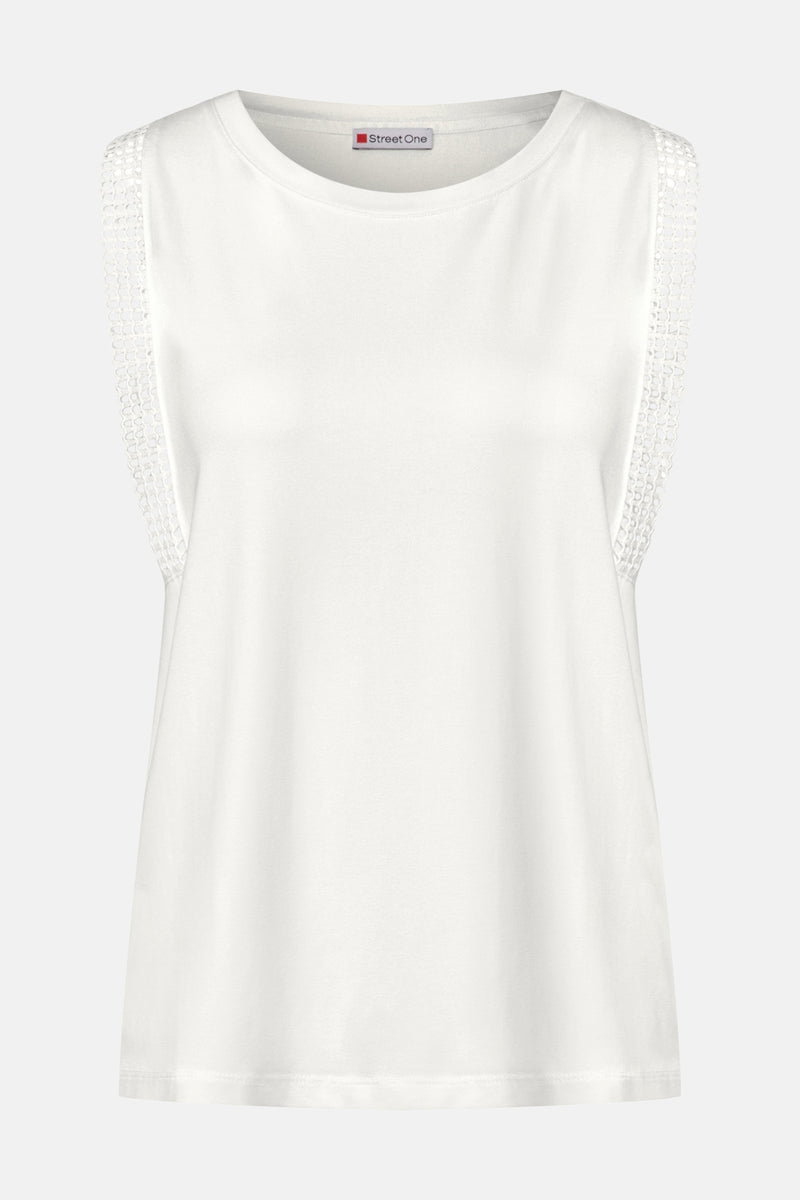 Top (zonder mouwen) ecru - STREET ONE