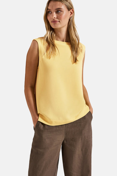 Top (zonder mouwen) geel - STREET ONE