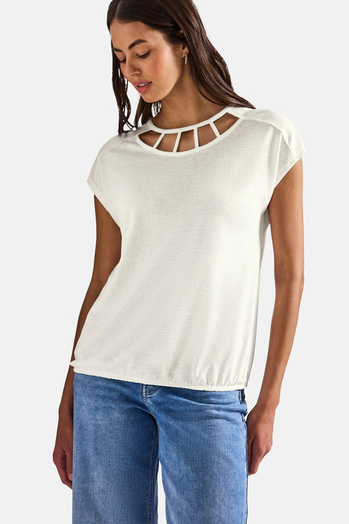 Top (korte mouwen) ecru - STREET ONE