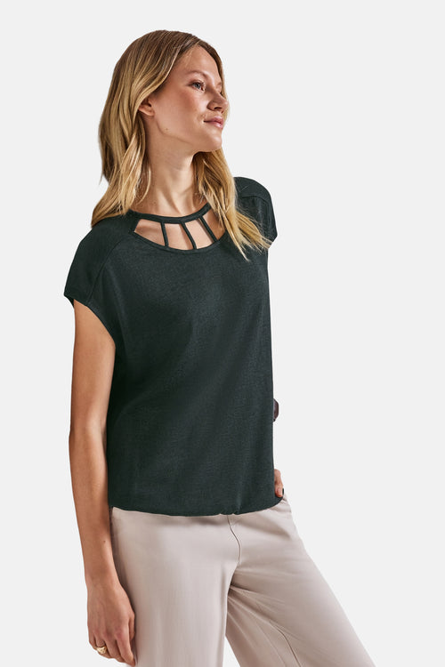 Top (korte mouwen) groen - STREET ONE