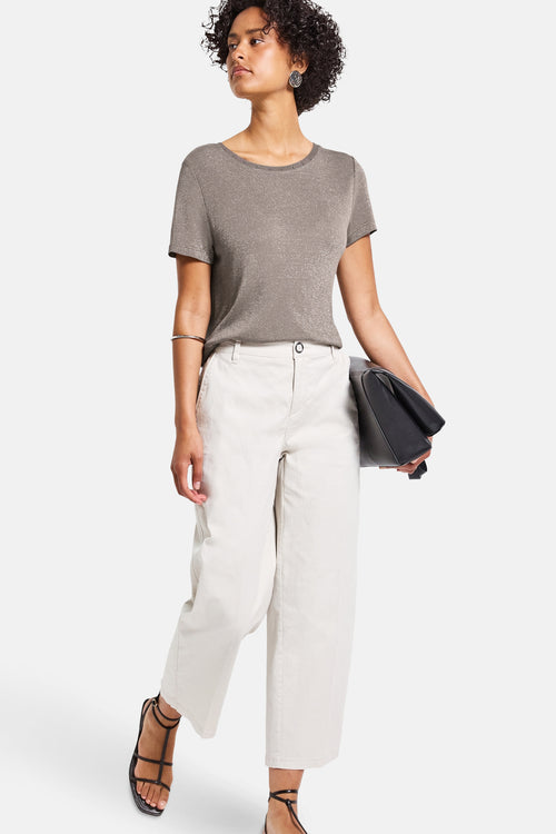 Top uni manches courtes beige - STREET ONE