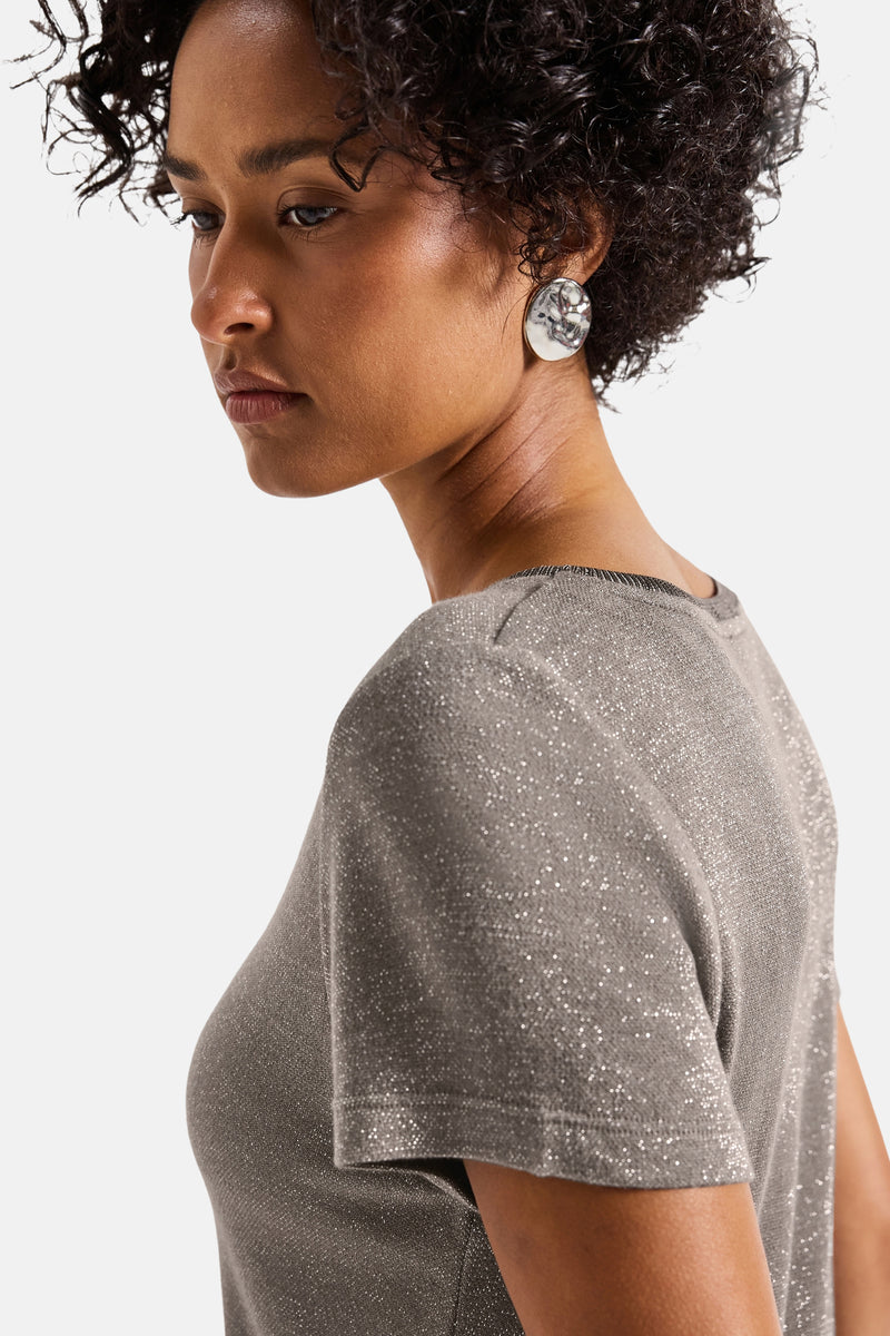 Top (korte mouwen) beige - STREET ONE