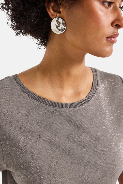 Top uni manches courtes beige - STREET ONE