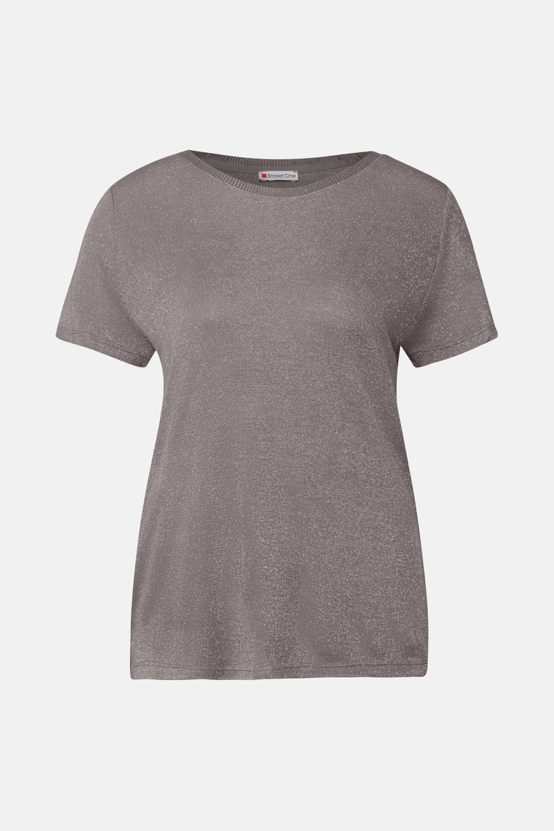 Top (korte mouwen) beige - STREET ONE