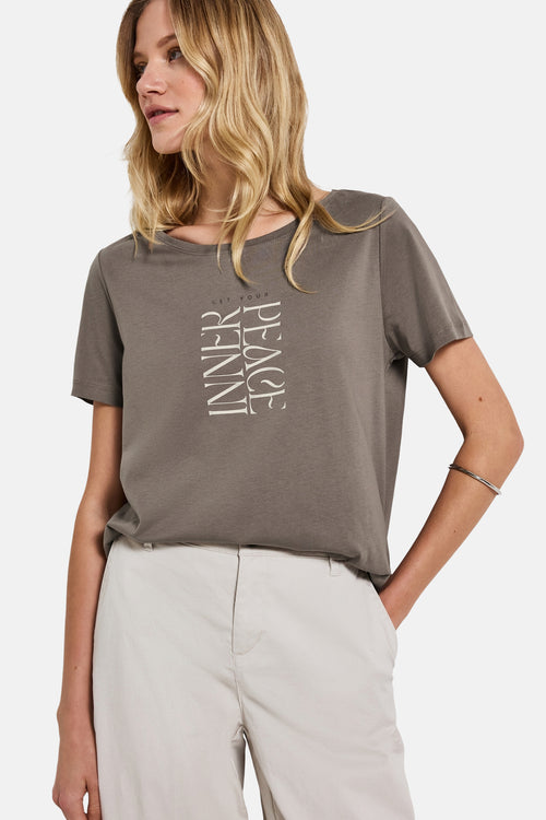 T-shirt (korte mouwen) Beige - STREET ONE