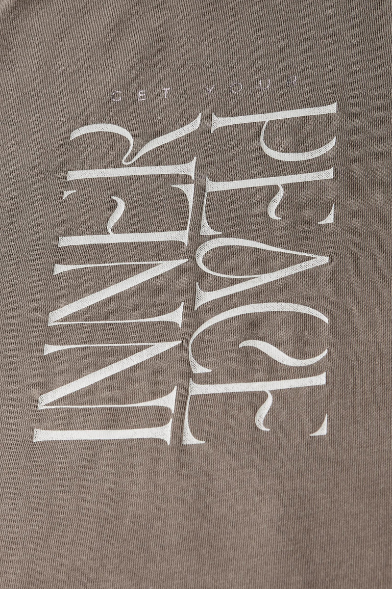 T-shirt (korte mouwen) beige - STREET ONE