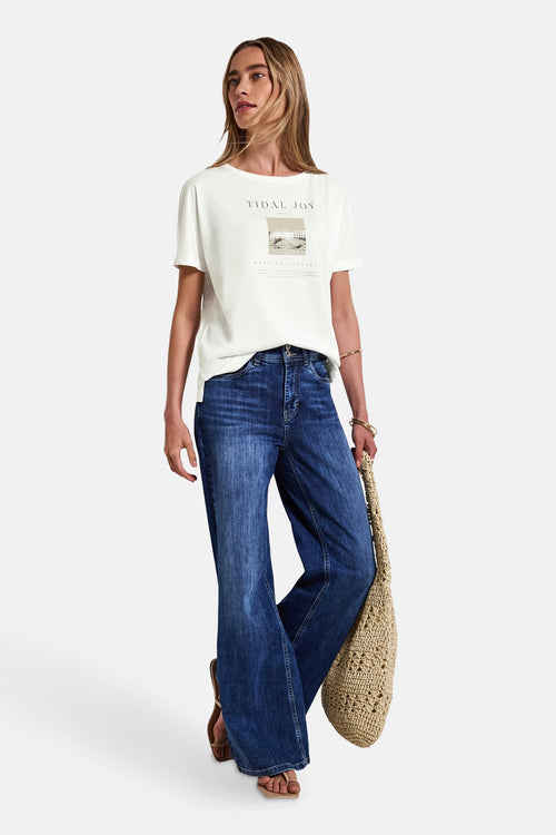 T-shirt (korte mouwen) Ecru - STREET ONE