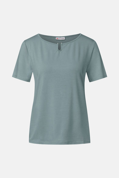 Top (korte mouwen) blauw - STREET ONE