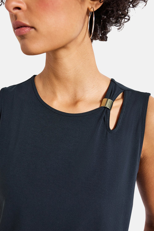 Top (zonder mouwen) blauw - STREET ONE