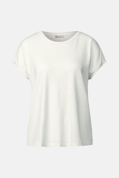 Top (korte mouwen) wit - STREET ONE