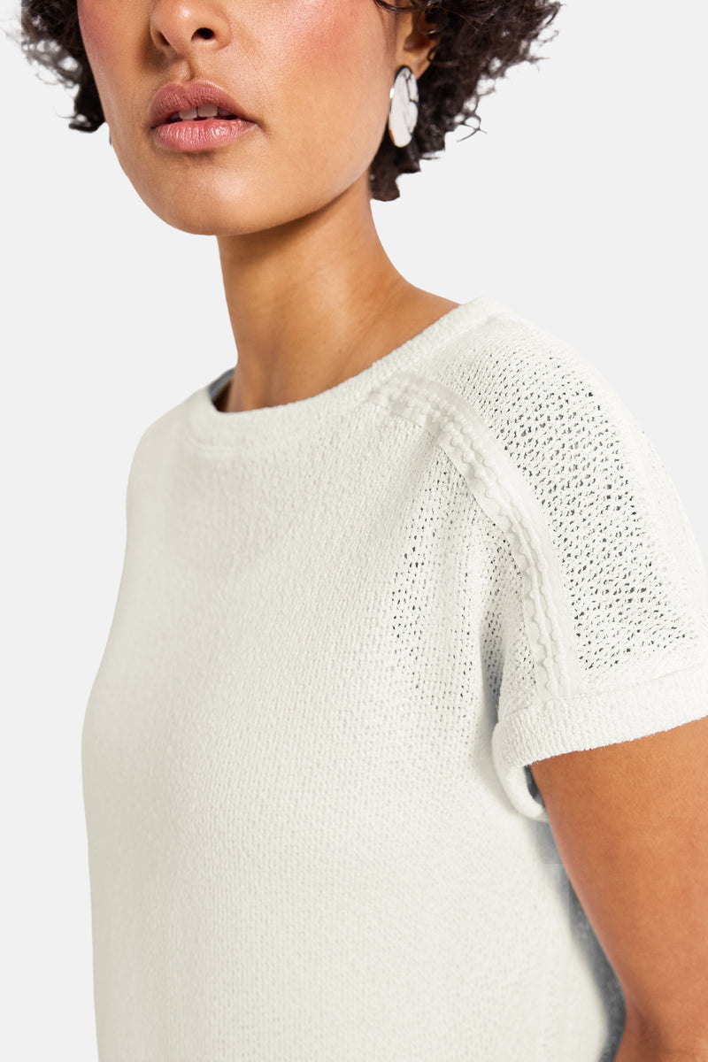 Top (korte mouwen) wit - STREET ONE