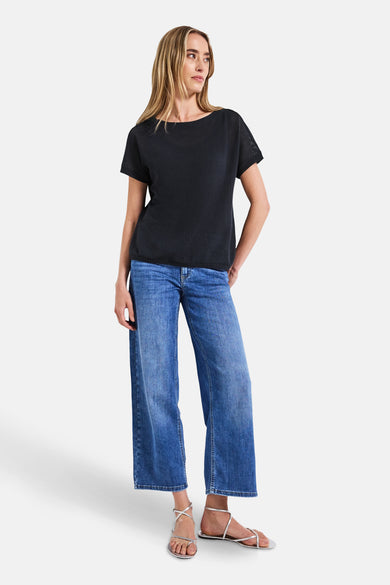 Top (korte mouwen) blauw - STREET ONE