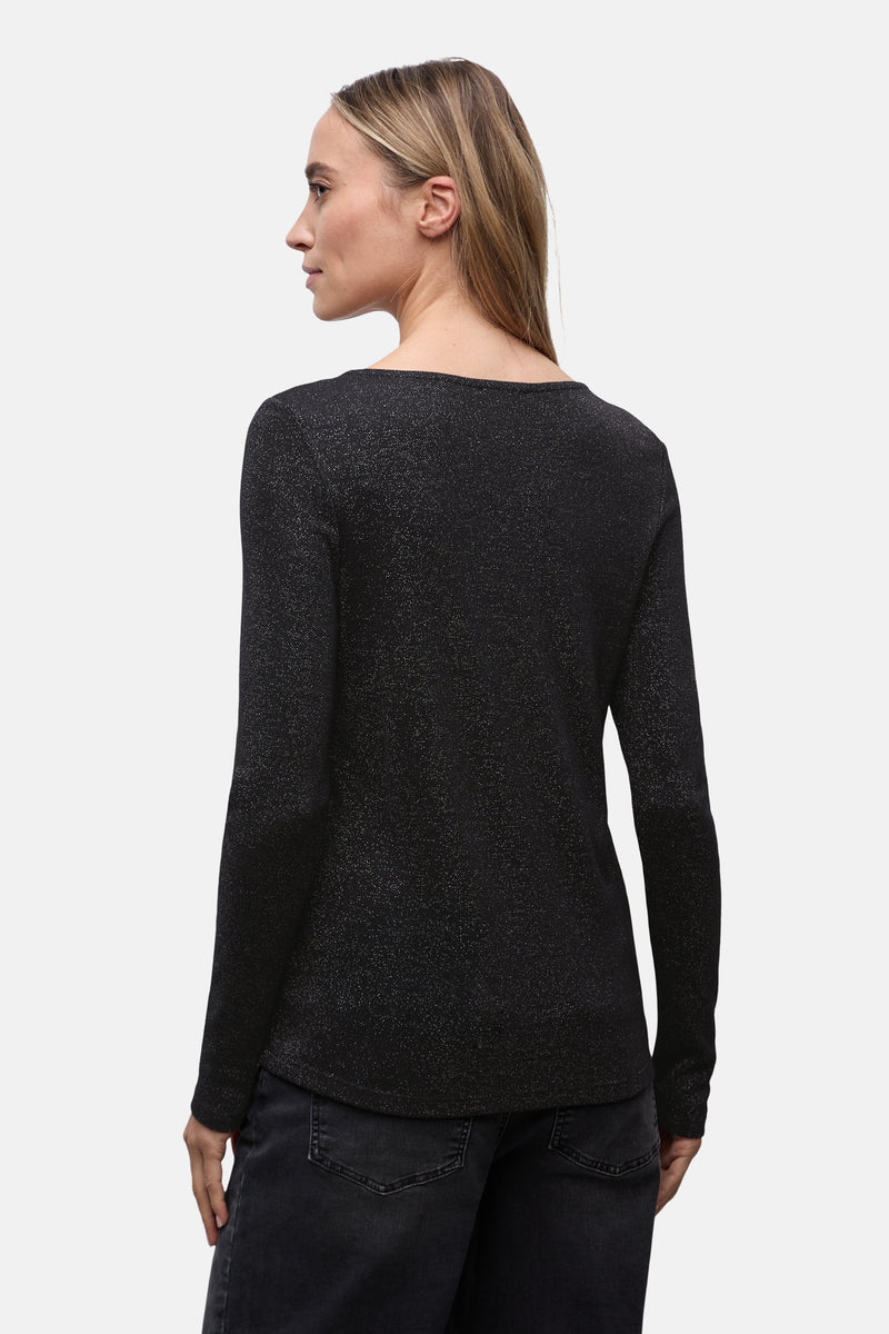 Top (lange mouwen) zwart - STREET ONE