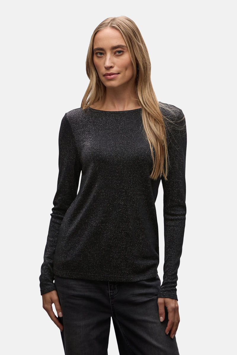 Top (lange mouwen) zwart - STREET ONE