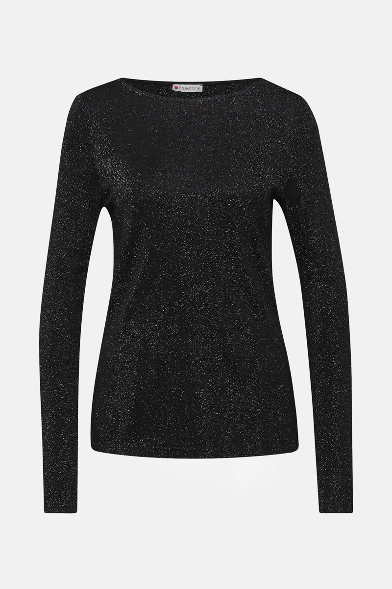 Top (lange mouwen) zwart - STREET ONE