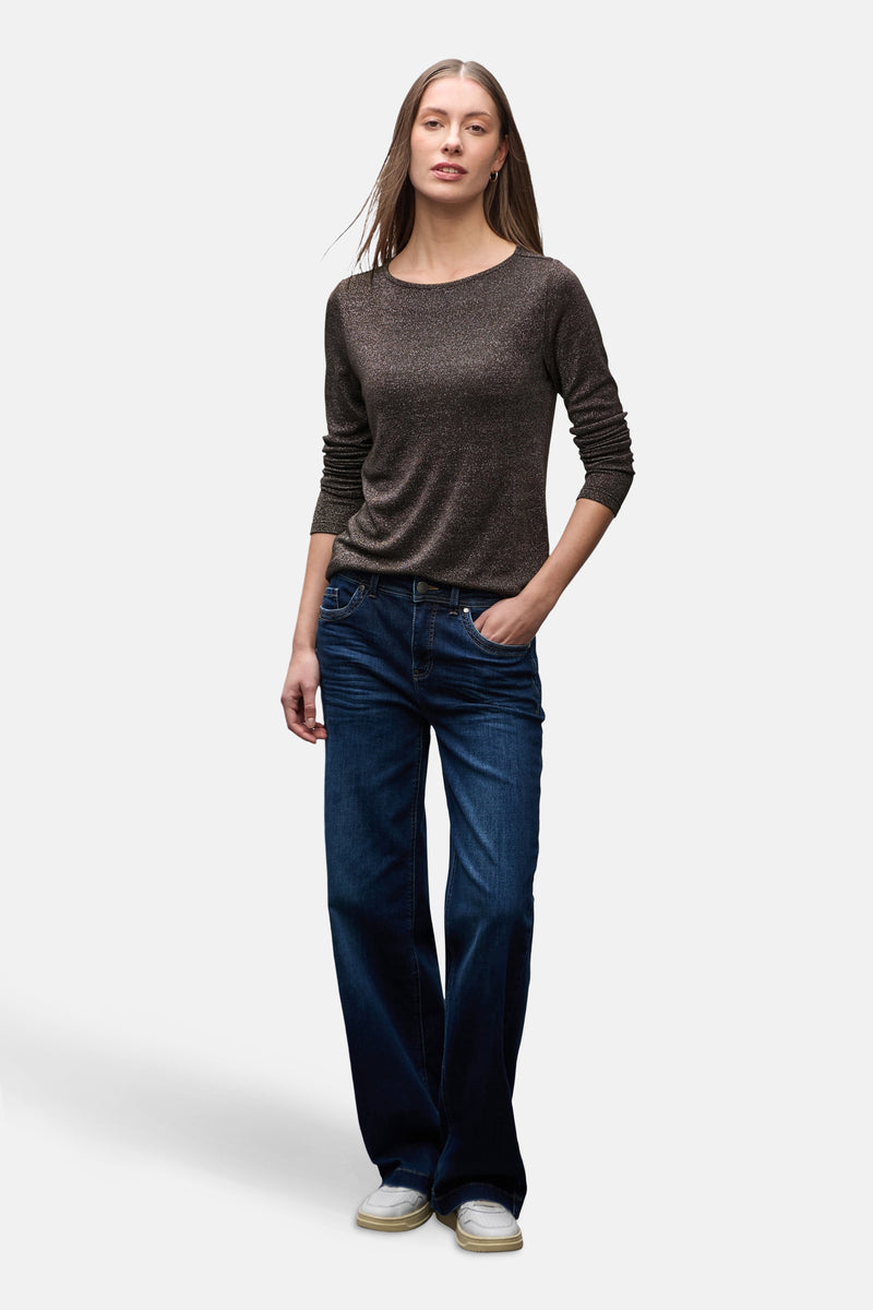 Top (lange mouwen) bruin - STREET ONE