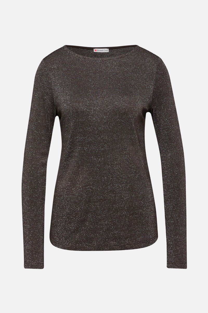 Top (lange mouwen) bruin - STREET ONE