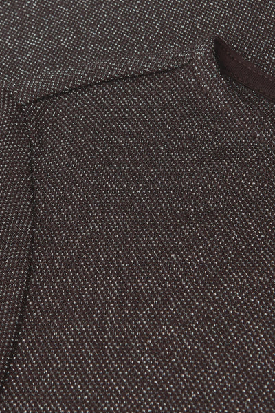Top uni manches longues brun par STREET ONE, motif moucheté fin.
