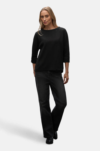 Top (lange mouwen) zwart - STREET ONE