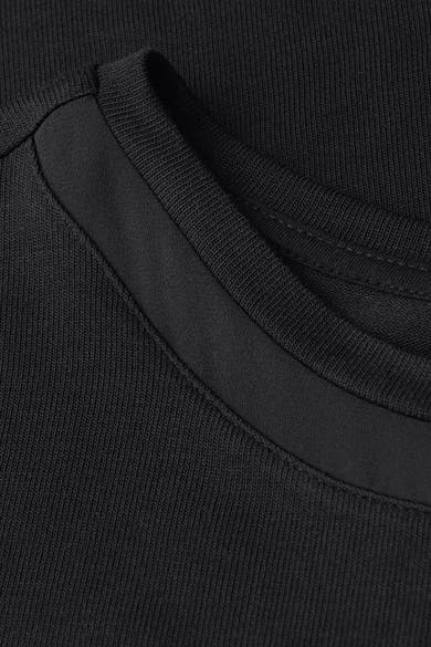 Top met korte mouwen zwart van STREET ONE, textuurdetail ronde hals.