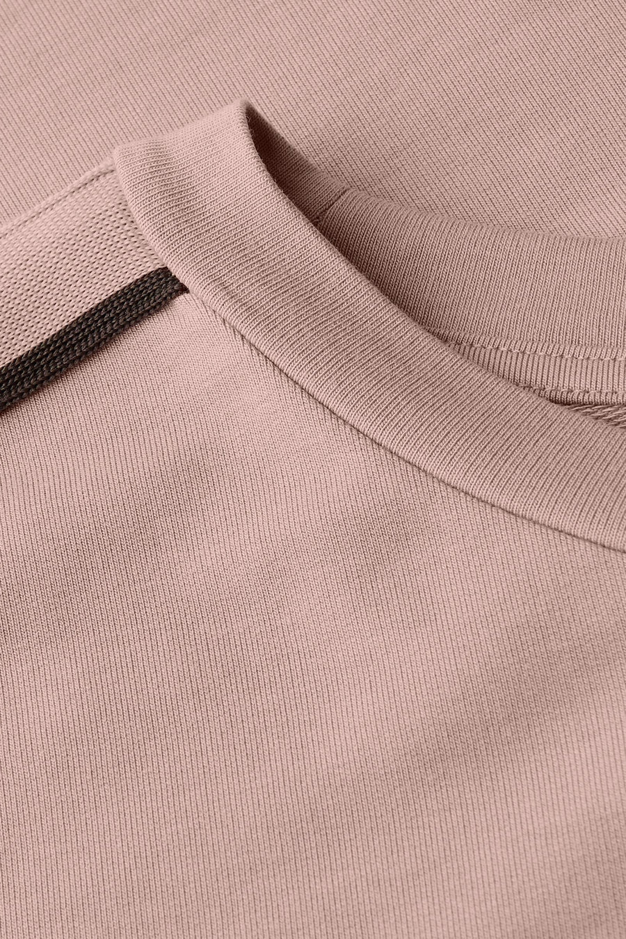 Top met lange mouwen roze van STREET ONE, ronde hals met geribbelde gebreide details.