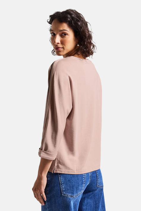 Top (lange mouwen) roze - STREET ONE