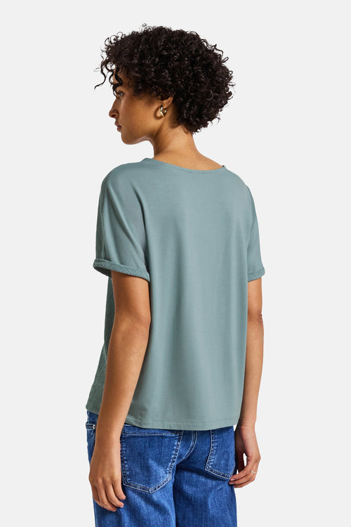Top (korte mouwen) Blauw - STREET ONE