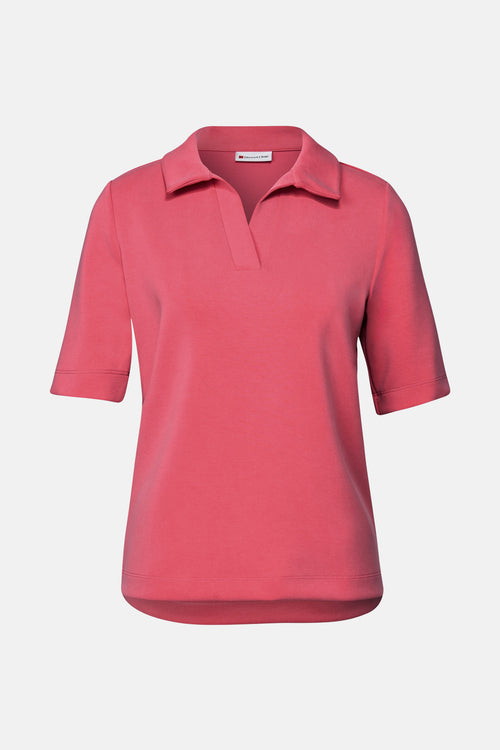 Top uni manches courtes corail - STREET ONE