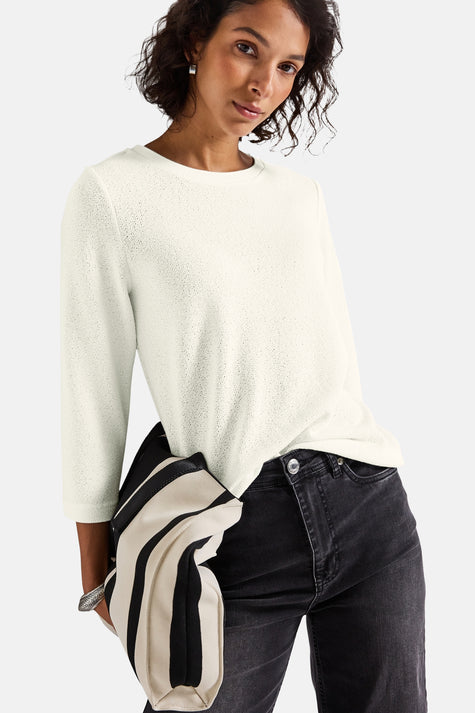 Pull col rond blanc - STREET ONE