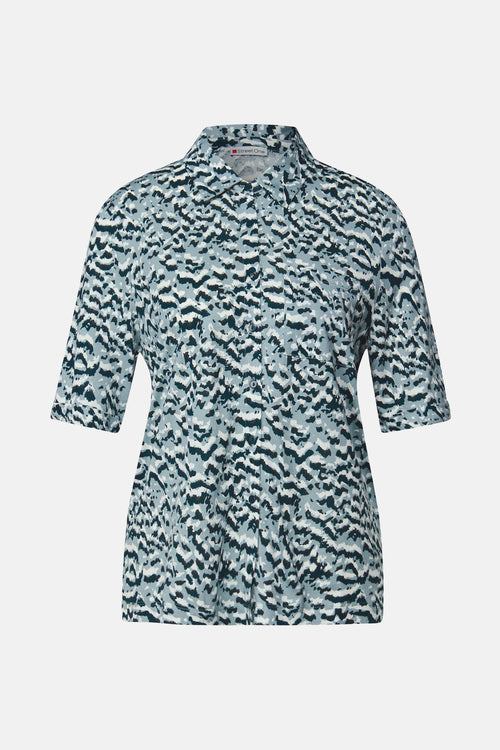 Top (korte mouwen) blauw - STREET ONE