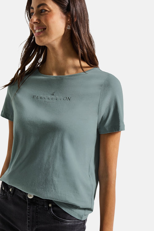 T-shirt (korte mouwen) Blauw - STREET ONE