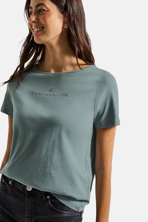 T-shirt (korte mouwen) Blauw - STREET ONE