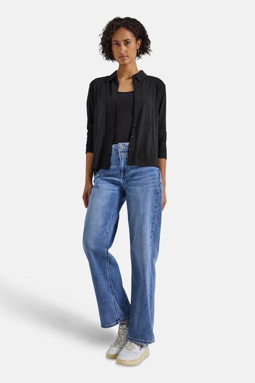 Top (lange mouwen) zwart - STREET ONE