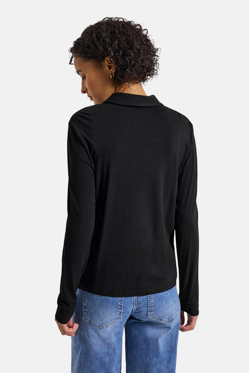 Top (lange mouwen) zwart - STREET ONE