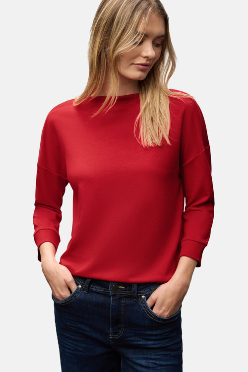 Top (korte mouwen) rood - STREET ONE
