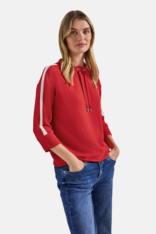 Sweater met ronde hals rood - STREET ONE