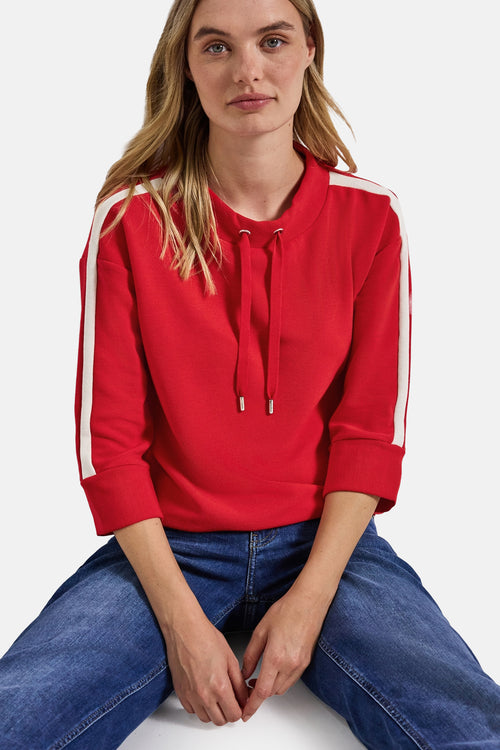 Sweater met ronde hals rood - STREET ONE
