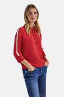 Sweater met ronde hals rood - STREET ONE