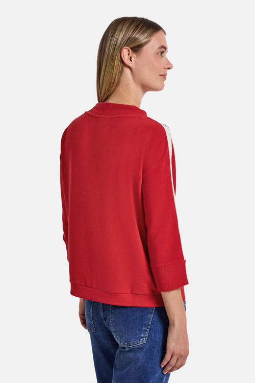 Sweater met ronde hals rood - STREET ONE
