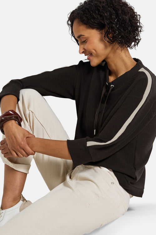 Sweater met ronde hals bruin - STREET ONE