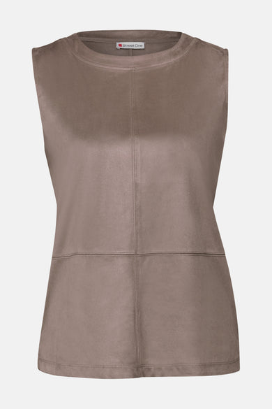 Top (zonder mouwen) bruin - STREET ONE