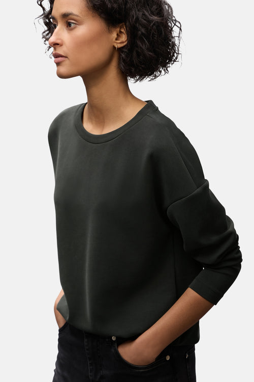 Sweater met ronde hals bruin - STREET ONE